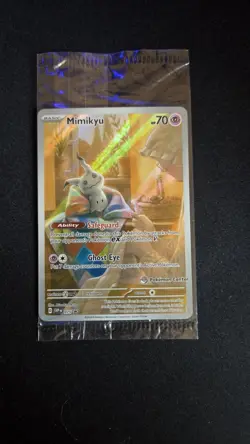 Mimikyu 075 Pokemon Center Exclusive Sv: Scarlet & Violet Promo Card SEALED MINT - Image 1