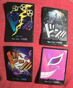 One Piece Prb-01 Foil Don Cards Enel, Doffy, Black Beard, Gecko Moria - Image 1