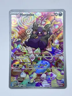 Pokemon TCG Morpeko Paradox Rift Holo Card 206/182 Near Mint Condition - Image 1