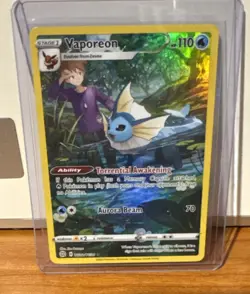 Pokemon Vaporeon TG02/TG30 Brilliant Stars Trainer Gallery Holo Rare Card NM/M - Image 1