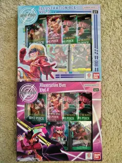 One Piece Card Game Illustration Box Vol. 3 & Vol. 4 Bundle - Factory Sealed - Image 2
