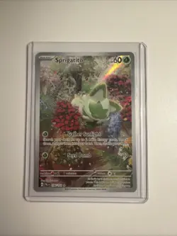 Pokemon TCG Sprigatito Scarlet & Violet Paldea Evolved Holo Card 196/193 - Image 1