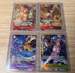One Piece Illustration Box Vol 5 And 6 Promo Cards Ace Sabo Law Rosinante Tcg - Image 1