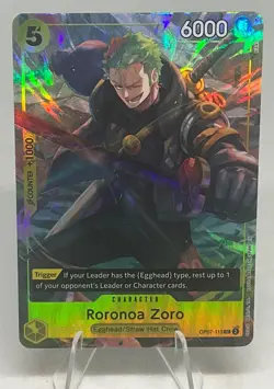 One Piece Promotion Card Roronoa Zoro #OP07-113 SR (Illustration Box Vol.3) - Image 1