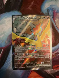 Team Rocket's Moltres ex - (Destined Rivals Stamp) 208/182 Miscellaneous Card NM - Image 1
