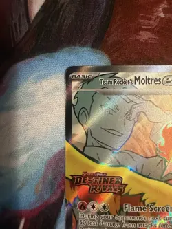 Team Rocket's Moltres ex - (Destined Rivals Stamp) 208/182 Miscellaneous Card NM - Image 2