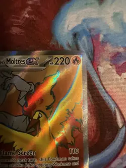 Team Rocket's Moltres ex - (Destined Rivals Stamp) 208/182 Miscellaneous Card NM - Image 3