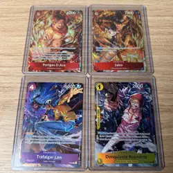 One Piece Illustration Box Vol 5 And 6 Promo Cards Ace Sabo Law Rosinante Tcg - Image 1