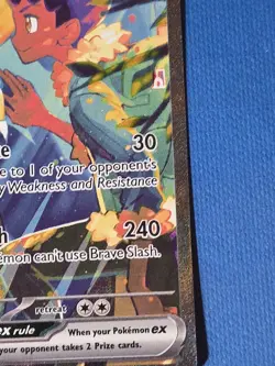Hop's Zacian EX 186/159 Pokemon TCG Journey Together Full Art Card - Image 3