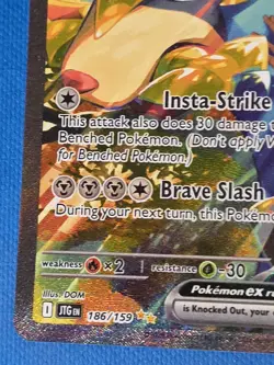 Hop's Zacian EX 186/159 Pokemon TCG Journey Together Full Art Card - Image 4