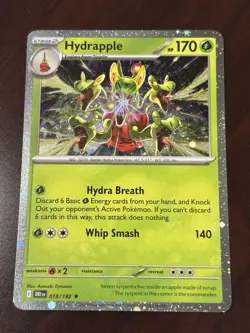 Pokemon TCG Phantasmal Flames Hydrapple Card 018/182 Cosmo Holo Promo - Image 1