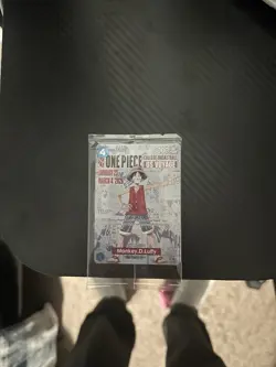 One Piece Monkey D. Luffy US Voyage College Basketball Card Rutgers 1/23 IN HAND - Image 4