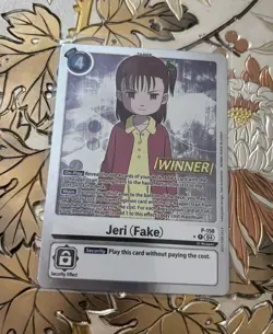 Digimon Card Game Jeri (Fake) Winner Foil - P-158 Promo - Image 1
