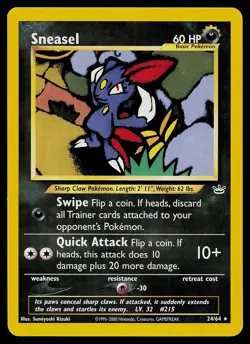 Pokemon Card - Sneasel Neo Revelation 24/64 Rare - Image 1