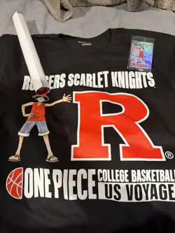 One Piece Monkey.D.Luffy Rutgers SEALED IN-HAND Card+Shirt+Poster - Image 4
