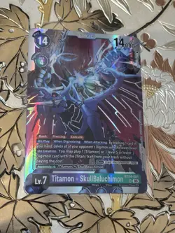 Digimon Card Game BT24-081 SR Titamon + SkullBaluchimon Time Stranger - Image 1