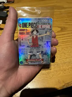 IN HAND One Piece Monkey D. Luffy US College Basketball Promo Card RUTGERS 01/23 - Image 1
