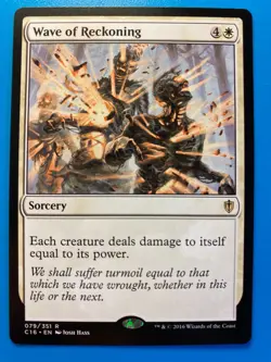 MTG 1x Wave of Reckoning # 79 Commander 2016 Legacy Magic Gathering Card x1 NM - Image 1