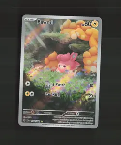 Pawmi 226/091 Paldean Fates Full Art Ultra Rare Holo Pokemon Card NM - Image 1
