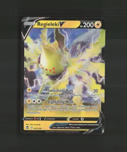 Regieleki V 057/195 Silver Tempest Ultra Rare Holo Pokemon Card NM - Image 1