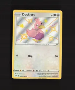Ducklett SV095/SV122 Shining Fates Shiny Holo Rare Pokemon Card NM - Image 1