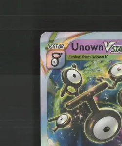 Unown VSTAR 066/195 Silver Tempest Ultra Rare Holo Pokemon Card NM - Image 3
