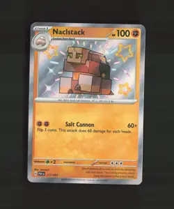 Naclstack 177/091 Paldean Fates Shiny Holo Rare Pokemon Card NM - Image 1
