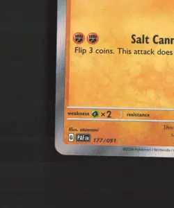 Naclstack 177/091 Paldean Fates Shiny Holo Rare Pokemon Card NM - Image 5
