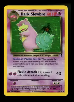 Dark Slowbro 8/110 Legendary Collection 2002 Holo Pokemon Card TCG - Image 1