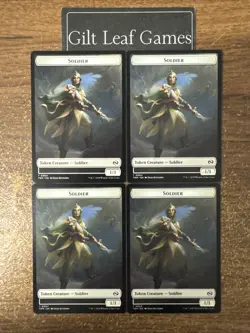 MTG *4x Soldier || Soldier Double Sided Token* (NM) Tarkir Dragonstorm Magic - Image 1