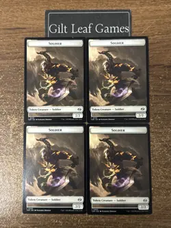 MTG *4x Soldier || Soldier Double Sided Token* (NM) Tarkir Dragonstorm Magic - Image 2