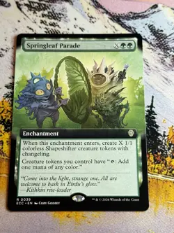 SPRINGLEAF PARADE Extended Art Rare Lorwyn Eclipsed Near Mint MTG - Image 1
