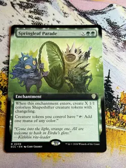 SPRINGLEAF PARADE Extended Art Rare Lorwyn Eclipsed Near Mint MTG - Image 2