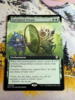 SPRINGLEAF PARADE Extended Art Rare Lorwyn Eclipsed Near Mint MTG - Image 3