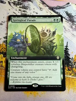 SPRINGLEAF PARADE Extended Art Rare Lorwyn Eclipsed Near Mint MTG - Image 4