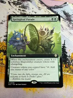 SPRINGLEAF PARADE Extended Art Rare Lorwyn Eclipsed Near Mint MTG - Image 5