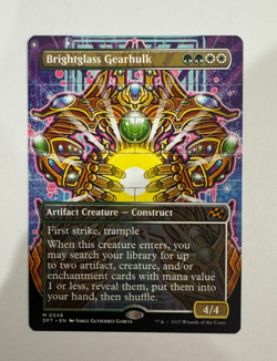 Brightglass Gearhulk - Borderless - NM - Aetherdrift - Magic: the Gathering - Image 1