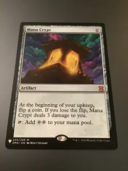 MTG The List Reprints Eternal Masters #225 Mana Crypt NM - Image 1