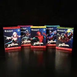 Magic The Gathering Marvel Spider-Man Welcome Decks Complete Set Of 5 New - Image 1