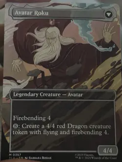 The Legend of Roku Avatar Roku - BORDERLESS MTG Avatar: Non Foil - Image 2