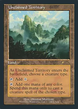 Magic The Gathering MTG UNCLAIMED TERRITORY RETRO FRAME Wizards Play Network NM - Image 1