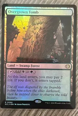Lorwyn Eclipsed Overgrown Tomb FOIL Rare 266 Magic the Gathering - Image 1