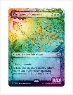 1x Disruptor of Currents, Showcase Art Foil, Lorwyn Eclipsed, Magic MTG NM - Image 1