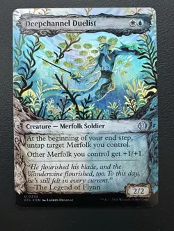 Magic the Gathering lorwyn eclipsed Deepchannel Duelist Foil - Image 1