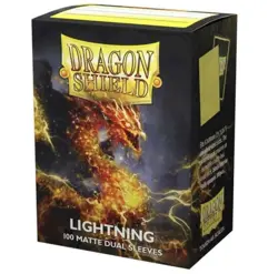 Dual Matte Lightning Case Display Dragon Shield Standard Size Sleeves - 10 Packs - Image 1