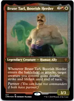 Bruse Tarl, Boorish Herder (Foil Etched) (Foil) Commander Legends, 517 NM - Image 1