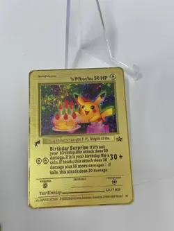 Pikachu 50HP Metal Pokemon Card-Collectible Gift Display. - Image 2