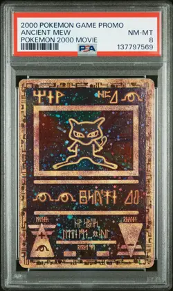 2000 POKEMON GAME MOVIE POKEMON 2000 MOVIE ANCIENT MEW PSA 8 - Image 1
