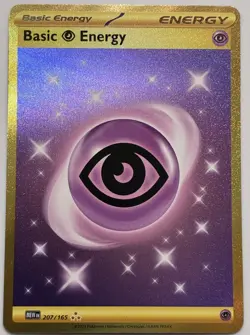 Basic Psychic Energy 207/165 Sv Scarlet & Violet 151 Holo Gold Pokemon Card - Image 1