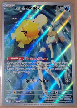Misty's Psyduck 193/182 Destined Rivals Holo Illustration Rare Pokemon Card - Image 1